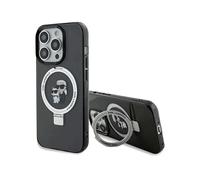 Karl Lagerfeld Ring Stand Karl & Choupette MagSafe Case, noir - iPhone 14 Pro