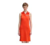 Karl Lagerfeld - Robe courte sans manches brodée du logo - Femme - Robes - Orange - Taille: 40 FR