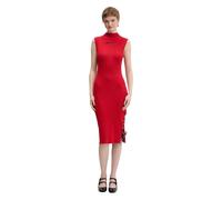 Karl Lagerfeld - Robe en maille avec laçage - Femme - Robes - Rouge - Taille: 40 FR