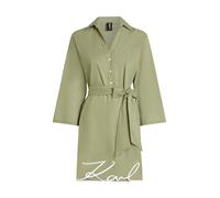 KARL LAGERFELD Karl DNA Signature Beach Dress Robe décontractée, Vert Olive, S Femmes