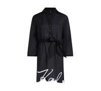 Karl Lagerfeld B.V Karl DNA Signature Robe de Plage pour Femme, Noir, L