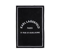 KARL LAGERFELD Rue Saint Guillaume Serviette de Plage Noir, Noir, Taille Unique