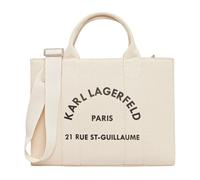 Karl Lagerfeld - Rue St-Guillaume Medium Square Tote - Femme - Sacs - Beige - Taille: ONE Size