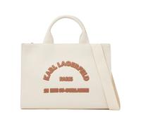 Karl Lagerfeld - Rue St-Guillaume Square Patch Medium Tote - Femme - Sacs - Blanc - Taille: ONE Size
