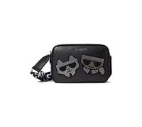 KARL LAGERFELD Maybelle Choupette Bandoulière Femme, Noir/gris, Taille unique