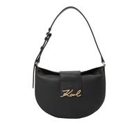Karl Lagerfeld Signature Sac à bandoulière Cuir 27 cm noir