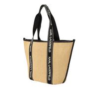 Karl Lagerfeld Sac de plage 'Essential' sable / noir / blanc, Taille One Size