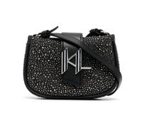 Karl Lagerfeld - Sac Denim Petit Modèle à Strass - Femme - Sacs - Gris - Taille: ONE Size