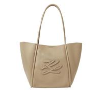 KARL LAGERFELD Sac fourre-tout moyen avec patch K/Autograph Couleur beige