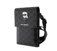 KARL LAGERFELD Sac KLWBSAKHPKK Noir Saffiano Monogramme Ikonik