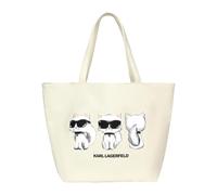 KARL LAGERFELD Sac Shopper Ikon aquarelle réversible couleur blanche