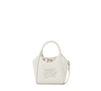 Karl Lagerfeld Autograph Sac à main Cuir véritable 26 cm blanc