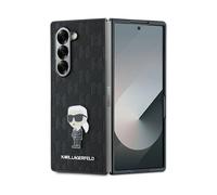 CG Mobile Karl Lagerfeld KLHCZFD6SAPKK Coque pour Z Fold6 F956 Noir Saffiano Ikonik Pin