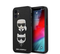 Karl Lagerfeld Saffiano KLHCP12SSAKICKCBK Coque de Protection pour iPhone 12 Mini 5,4" Noir