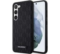 Karl Lagerfeld Saffiano Monogram Metal Logo - Étui Samsung Galaxy S23+ (noir)