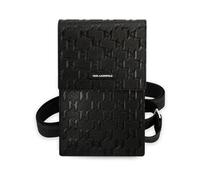 Karl Lagerfeld Saffiano Monogram Portefeuille Étui pour téléphone portable - Noir
