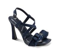KARL LAGERFELD Sandales élégantes à talons pour femme, bleu marine, 6.5