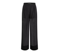 Karl Lagerfeld - Sheer Organza Pantalons - Femme - Pantalons - Noir - Taille: 42 FR