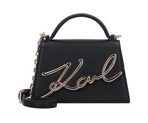 Karl Lagerfeld Signature 2.0 Sac à main Cuir véritable 21.5 cm noir
