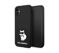 Karl Lagerfeld Silicone Choupette Hardcase KLHCN61SNCHBCK, Noir - iPhone 11 / Xr