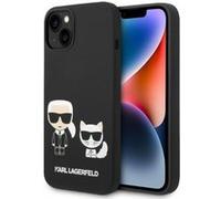 Karl Lagerfeld Silicone Liquide Karl & Choupette MagSafe - Coque pour iPhone 14 Plus (Noir) NOIR G