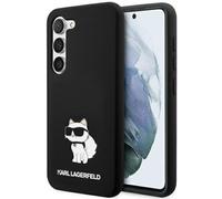KARL LAGERFELD KLHCS23MSNCHBCK Coque en silicone pour Samsung S23+ S916 Noir Choupette