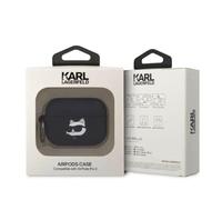 Karl Lagerfeld Silicone NFT Choupette Head 3D Coque AirPods Pro 2, Noir