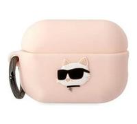 Karl Lagerfeld Silicone NFT Choupette Head 3D Coque AirPods Pro 2, Rose