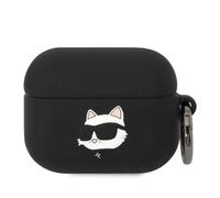 Karl Lagerfeld Silicone NFT Choupette Head 3D Coque AirPods Pro, Noir