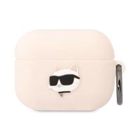 Karl Lagerfeld Silicone NFT Choupette Head 3D Coque AirPods Pro, Rosa