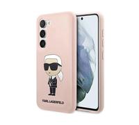 Karl Lagerfeld Silicone NFT Ikonik Case, Rose - Samsung Galaxy S23