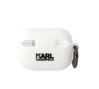 Karl Lagerfeld Silicone Karl Kopf 3D Case, Blanc - AirPods Pro 2