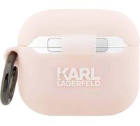 Karl Lagerfeld Silicone NFT Karl Head 3D - Étui AirPods 3 (rose)