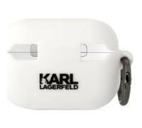 Karl Lagerfeld Silicone NFT Karl Head 3D - Étui pour AirPods Pro 2 (blanc)