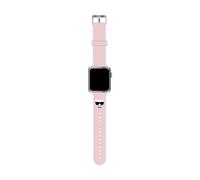 Karl Lagerfeld Silicone Têtes de Choupette Bracelet Apple Watch KLAWLSLCP, Rose - 42/44/45 mm