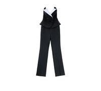 Karl Lagerfeld - Studio Contrast Jumpsuit - Femme - Combinaisons et Ensembles - Noir - Taille: 36 FR