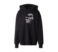 Karl Lagerfeld Sweat-shirt 'Ikon' beige / noir / blanc, Taille L