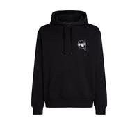 Karl Lagerfeld Sweat-shirt 'IKON' noir / blanc, Taille XL
