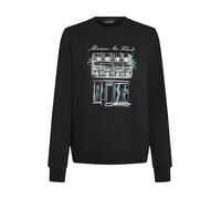 Karl Lagerfeld Sweat-shirt 'PARIS SKETCH STORE' bleu clair / vert clair / noir / blanc, Taille XS