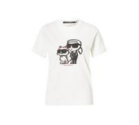 Karl Lagerfeld T-shirt crème / rouge / noir, Taille S
