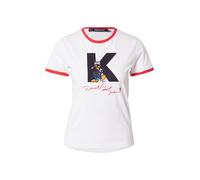 Karl Lagerfeld T-shirt 'Disney x KL' bleu roi / canneberge / noir / blanc, Taille XS