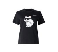 Karl Lagerfeld - T-shirt Ikon Aquarelle - Femme - Tops - Noir - Taille: 38 FR