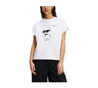 Karl Lagerfeld - T-shirt Ikon Aquarelle - Femme - Tops - Blanc - Taille: 42 FR