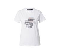 Karl Lagerfeld - T-shirt Ikon Rs - Femme - Tops - Blanc - Taille: 38 FR