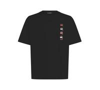 Karl Lagerfeld T-Shirt 'Ikon Fusion' rouge clair / noir / blanc, Taille L