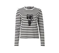 Karl Lagerfeld T-shirt 'IKON' noir / blanc, Taille M