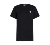 Karl Lagerfeld T-shirt 'IKON' noir / blanc, Taille S