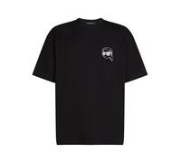Karl Lagerfeld T-Shirt 'IKON' noir / blanc, Taille XL