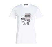 Karl Lagerfeld - T-shirt Ikon Rs - Femme - Tops - Blanc - Taille: 40 FR