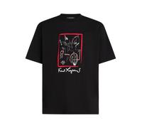 Karl Lagerfeld T-Shirt 'Karl Series' rouge carmin / noir / blanc, Taille S